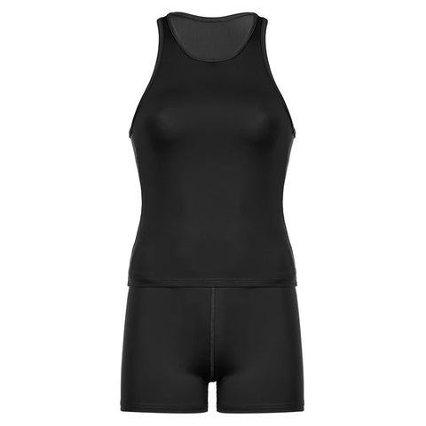 Two Pieces Sporty Tank Top +Short Set