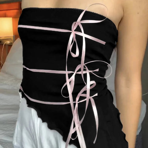 sweet-strapless-asymmetrical-frill-tie-up-bow-top-2