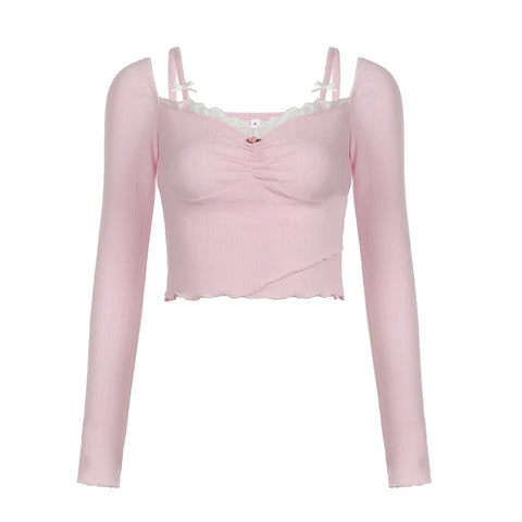 sweet-pink-frill-bow-lace-crop-top-4