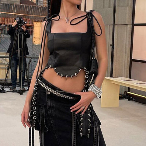 gothic-metal-ring-leather-strappy-zip-up-top-3