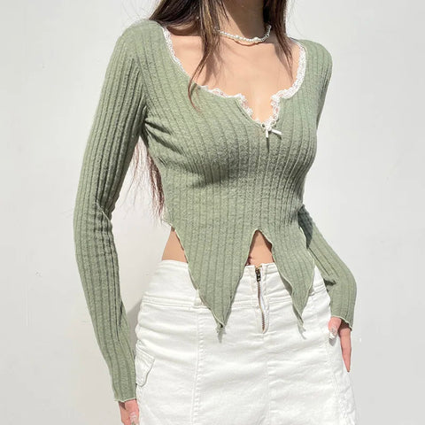 retro-sweet-bow-irregular-knit-top-3