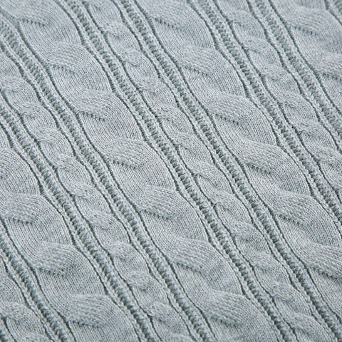 Casual Grey Twisted Hooded Sweater