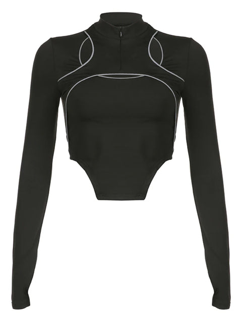 black-reflective-stripe-patchwork-crop-long-sleeve-top-1