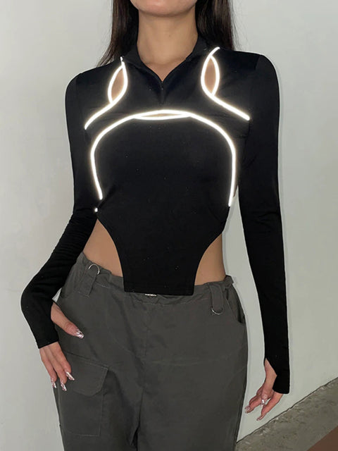 black-reflective-stripe-patchwork-crop-long-sleeve-top-2
