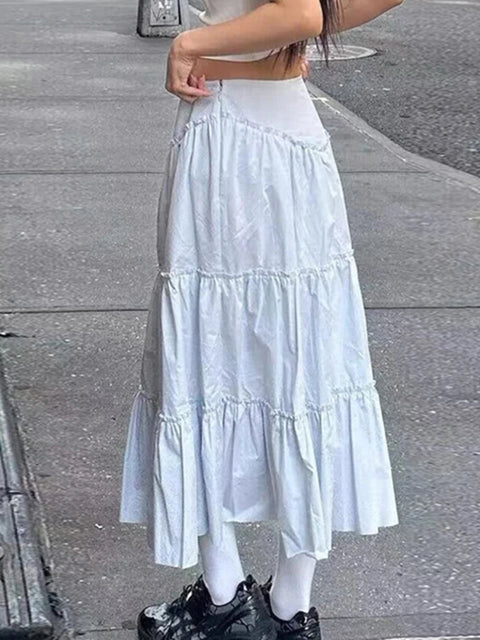boho-white-fold-a-line-loose-maxi-skirt-1