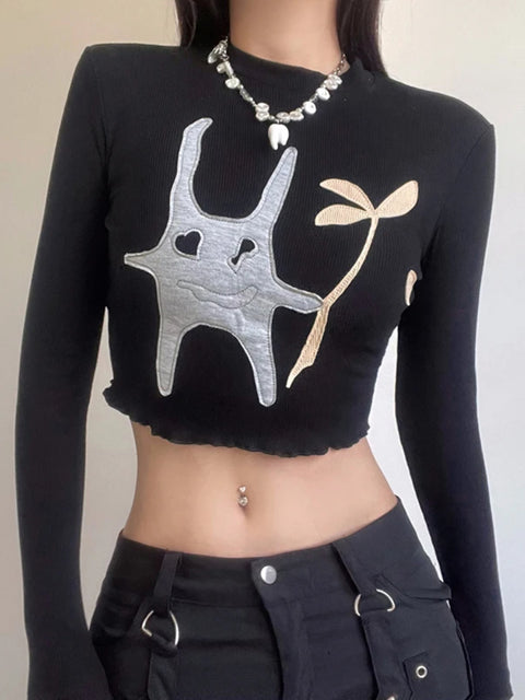 kawaii-knit-long-sleeve-frill-patches-embroidery-top-1