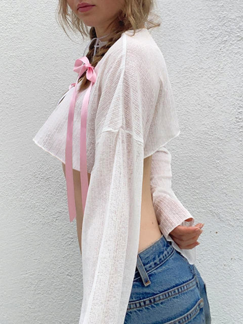 casual-beach-white-knit-thin-see-through-long-sleeve-top-4