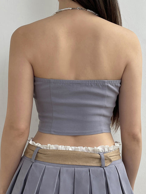 purple-pleated-strapless-sleeveless-belted-irregular-sexy-backless-top-5