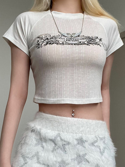 white-slim-print-crop-round-neck-short-sleeve-top-1