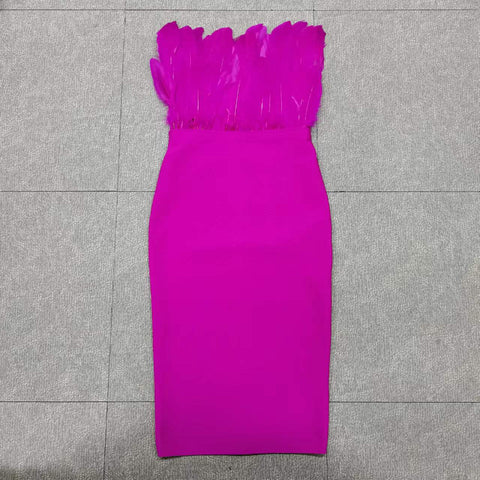 pink-bandage-feather-sleeveless-slim-skinny-party-dress-3
