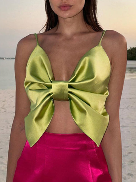 green-satin-backless-tie-up-top-1