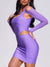purple-bandage-long-sleeved-mesh-waist-hollowed-out-halter-dress-3