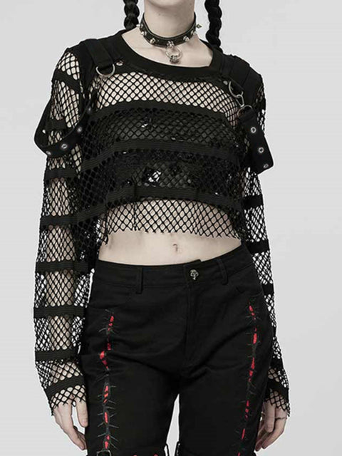 gothic-punk-black-fishnet-see-through-long-sleeve-top-3