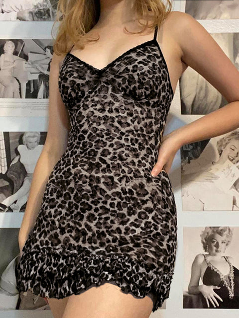 vintage-leopard-lace-trim-ruffles-dress-1