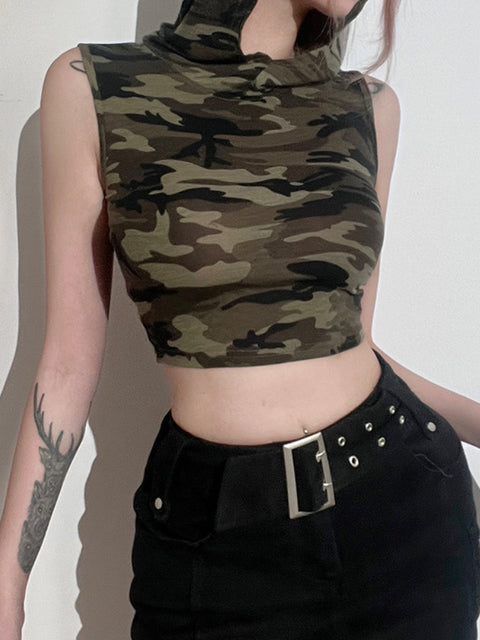 army-green-camo-backless-sexy-hooded-sleeveless-skinny-top-1