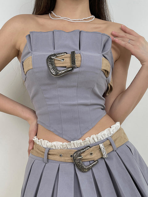 purple-pleated-strapless-sleeveless-belted-irregular-sexy-backless-top-3