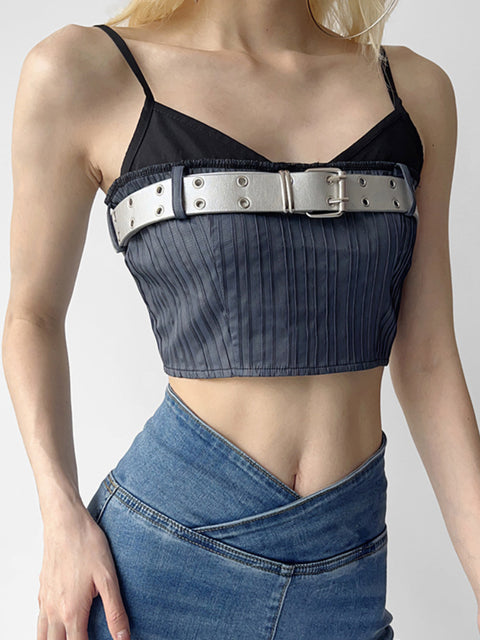 dark-grey-super-short-slim-splicing-halter-top-4