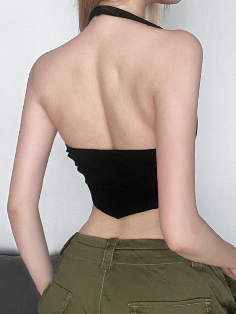 punk-black-metal-chain-halter-letter-rhinestone-sleeveless-top-4