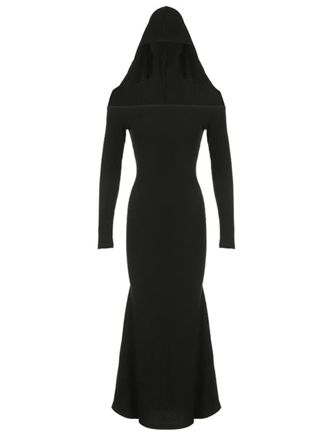 gothic-dark-slash-neck-hooded-dress-1