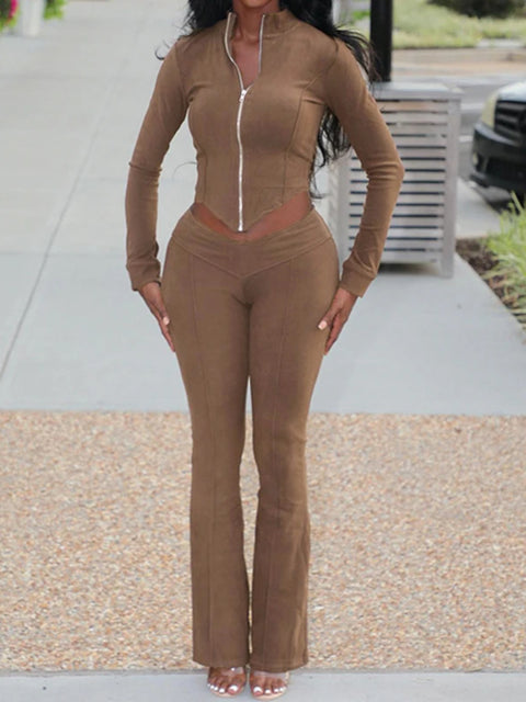 casual-zip-up-t-shirts-flare-pants-skinny-set-1