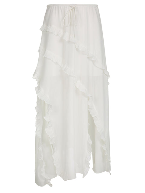 bohemian-irregular-white-side-slit-ruffles-patchwork-drawstring-long-skirt-1