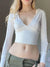white-v-neck-knitted-stitch-hooded-skinny-long-sleeve-top-2
