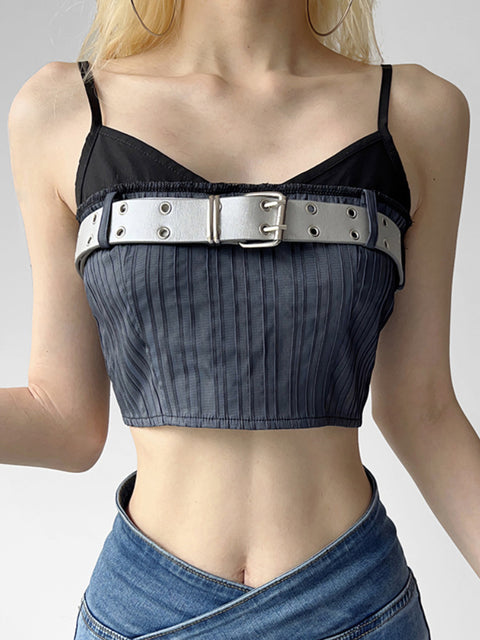 dark-grey-super-short-slim-splicing-halter-top-3