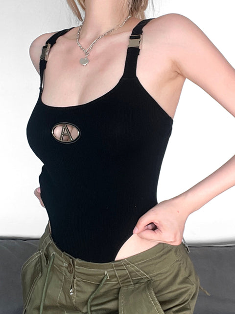 letter-metal-strap-buckle-skinny-sleeveless-halter-bodysuit-2