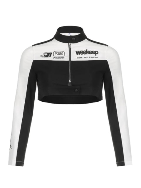 black-white-printed-patchwork-zip-up-jackets-coat-5