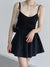 black-strap-backless-casual-pleated-folds-sleeveless-halter-dress-4