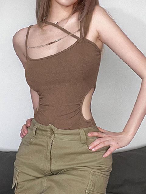 strap-brown-knitted-cut-out-sexy-slim-bodysuit-4