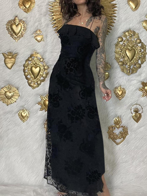 french-flounce-mesh-suspender-retro-high-waist-casual-dress-1