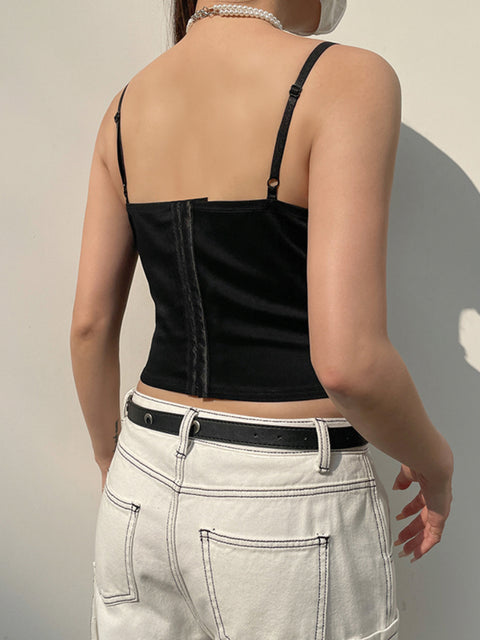 black-strap-lace-bow-skinny-slim-halter-sleeveless-top-4