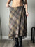 brown-high-waist-chiffon-print-double-layer-skirt-1