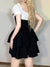 gothic-black-white-pleated-gown-corset-ruffles-halter-dress-6