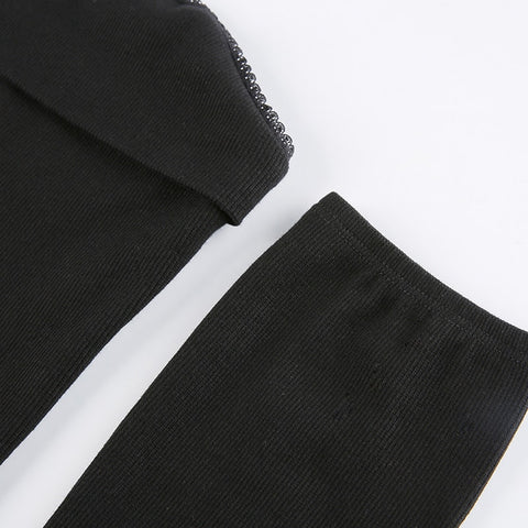 off-shoulder-slash-neck-sexy-long-sleeve-solid-black-dress-8