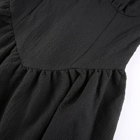 puff-sleeve-black-corset-pleated-sexy-double-layer-ruched-dress-10