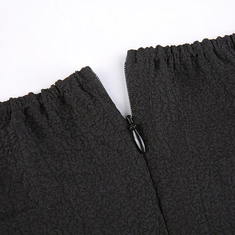 puff-sleeve-black-corset-pleated-sexy-double-layer-ruched-dress-12