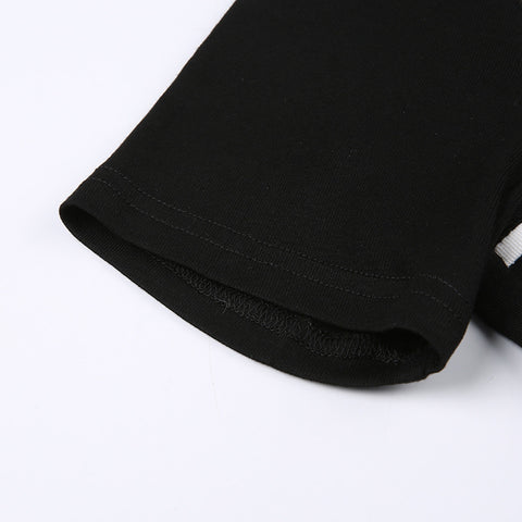 gothic-black-round-neck-short-sleeve-embroidered-zipper-top-9