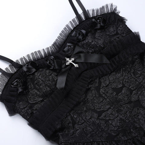 dark-gothic-rose-lace-suspender-v-neckline-short-dress-6