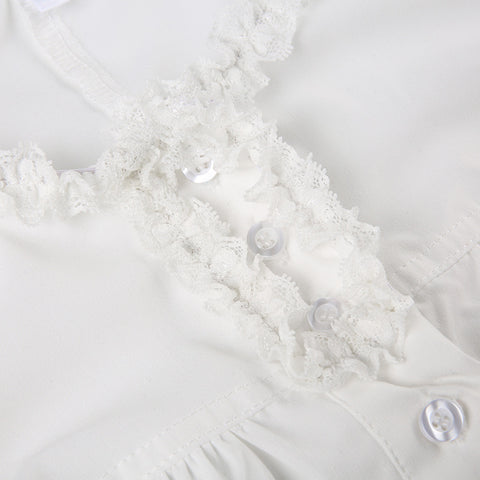 white-round-neck-pleated-lace-up-short-sleeve-top-7