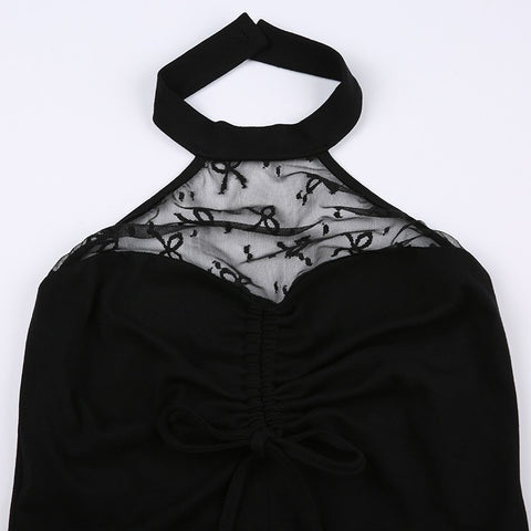 pieced-mesh-hanging-neck-sleeve-covers-drawstring-pleated-corset-backless-tops-7