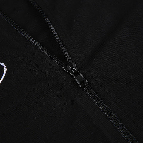 gothic-black-round-neck-short-sleeve-embroidered-zipper-top-10