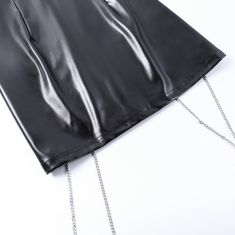 black-split-zipper-leather-metal-chain-punk-sexy-skirt-12