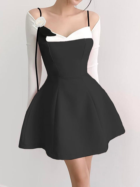 flower-elegant-patched-balletcore-a-line-female-two-pieces-set-dress-1