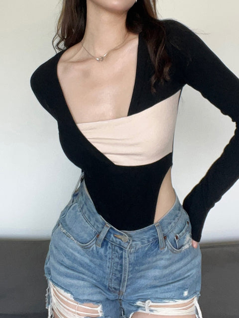 v-neck-design-skinny-patched-autumn-basic-body-one-piece-contrast-casual-bodysuit-2
