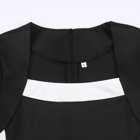 elegant-stripe-patchwork-bodycon-black-midi-long-sleeve-dress-7