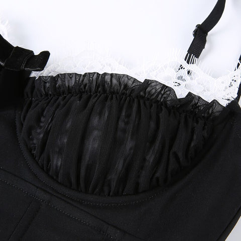 black-strap-lace-bow-skinny-slim-halter-sleeveless-top-8