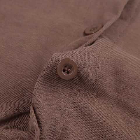 casual-skinny-brown-basic-long-sleeve-buttons-up-slim-solid-sexy-spring-top-8