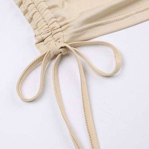 khaki-drawstring-strapless-tube-letter-print-mini-vest-top-8